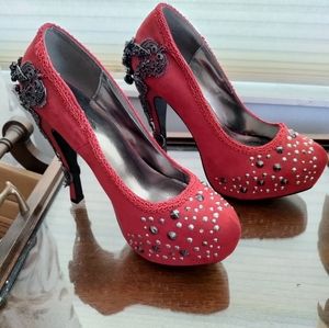 Hades Amina Red Stiletto Heels